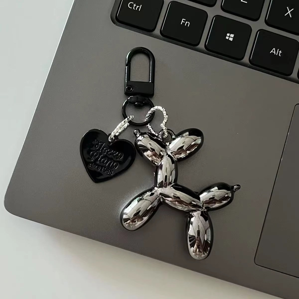 Fashion Keychain Punk Y2K Balloon Dog Keychains for Women Bag Pendant Jewelry Trinket Girl'S Car Key Ring Key Chain Accessories